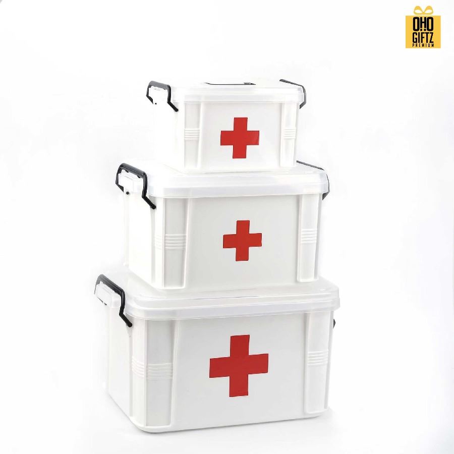 กล่องเก็บอุปกรณ์ปฐมพยาบาล สกรีนโลโก้ ทำเป็นของพรีเมี่ยม