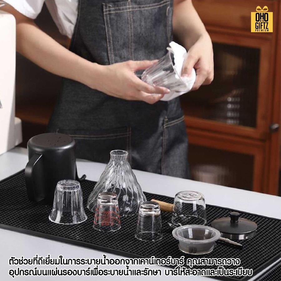 แผ่นรองโต๊ะบาร์ มีหลายขนาด รับผลิต สกรีนชื่อ สกรีนโลโก้ ทำเป็นของพรีเมี่ยมได้