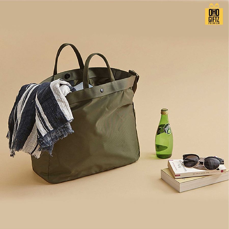 กระเป๋าถือหรือสะพายสไตล์ญี่ปุ่น สกรีนโลโก้ ทำเป็นของพรีเมี่ยมได้