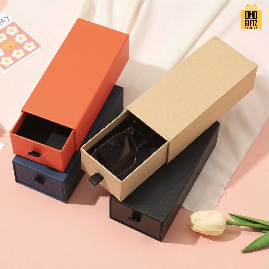 กล่องจั่วปังใส่แว่นตา สกรีนโลโก้ สกรีนโลโก้ ทำเป็นของพรีเมี่ยม 