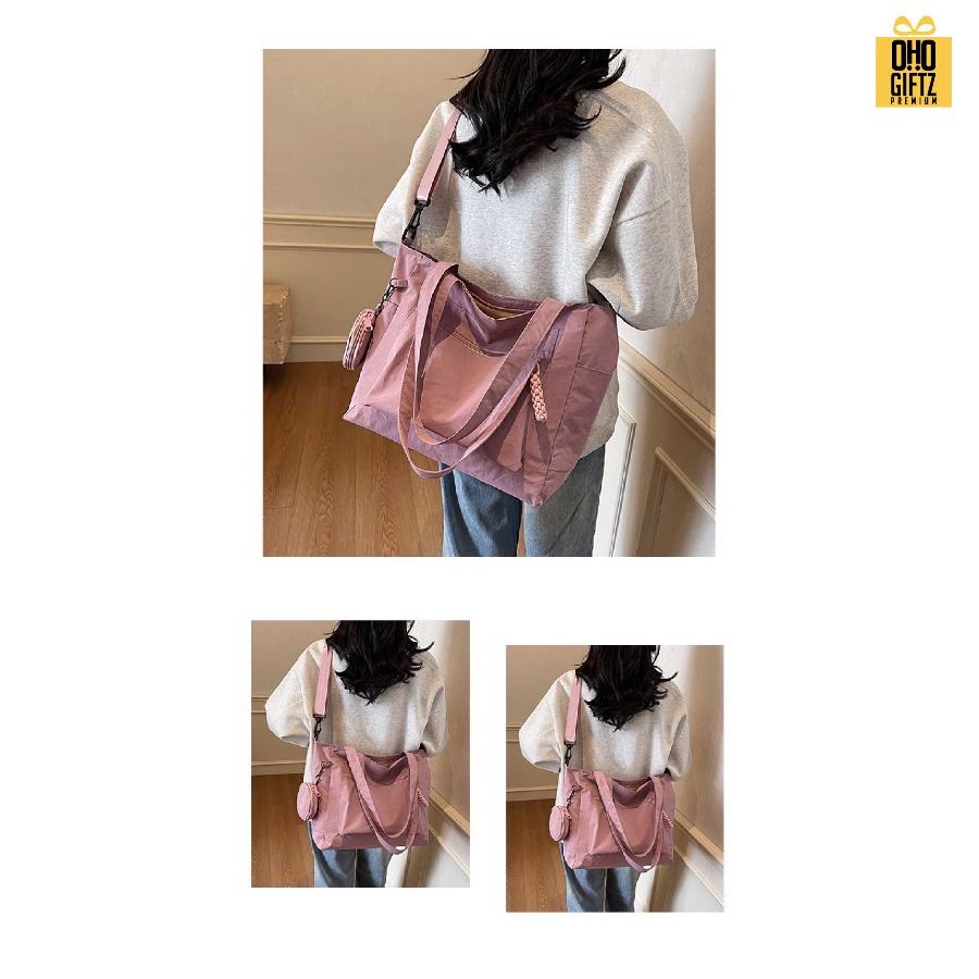 กระเป๋าแคนวาสสะพายข้าง สกรีนโลโก้ ทำเป็นของพรีเมี่ยมได้