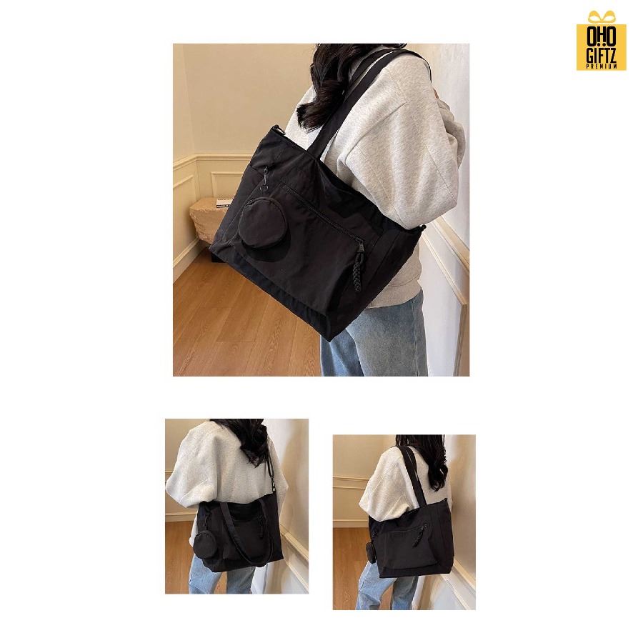 กระเป๋าแคนวาสสะพายข้าง สกรีนโลโก้ ทำเป็นของพรีเมี่ยมได้