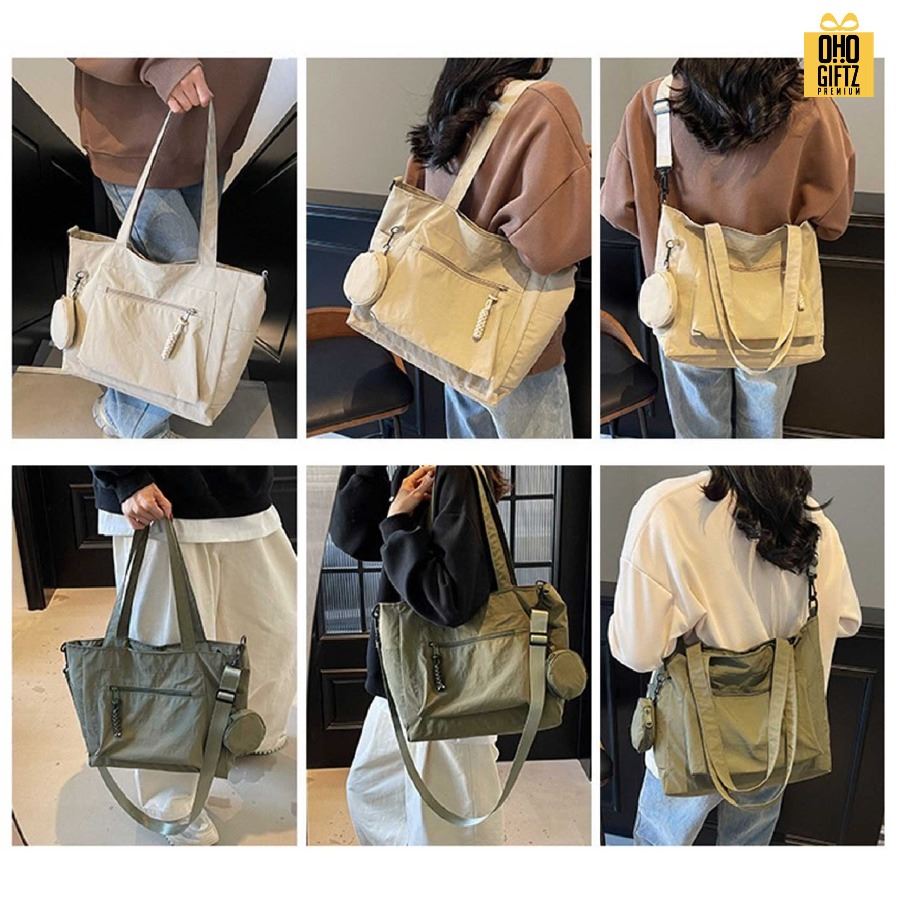 กระเป๋าแคนวาสสะพายข้าง สกรีนโลโก้ ทำเป็นของพรีเมี่ยมได้