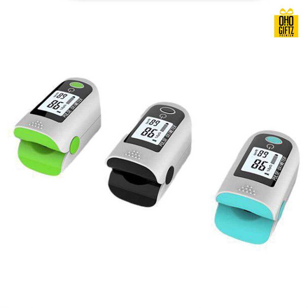 เครื่องวัดออกซิเจนปลายนิ้ว สกรีนชื่อ  สกรีนโลโก้ ทำเป็นของพรีเมี่ยมได้ 