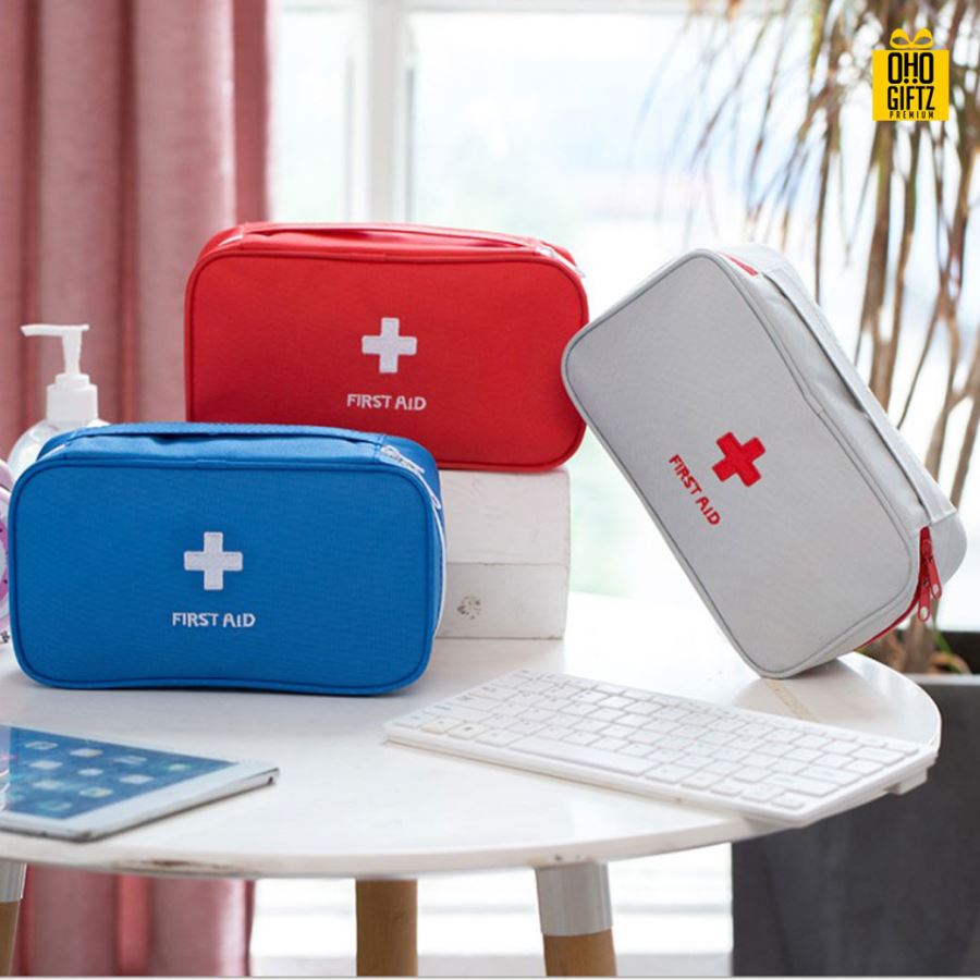กระเป๋าเก็บอุปกรณ์ปฐมพยาบาล สกรีนโลโก้ ทำเป็นของพรีเมี่ยม ของชำร่วยได้