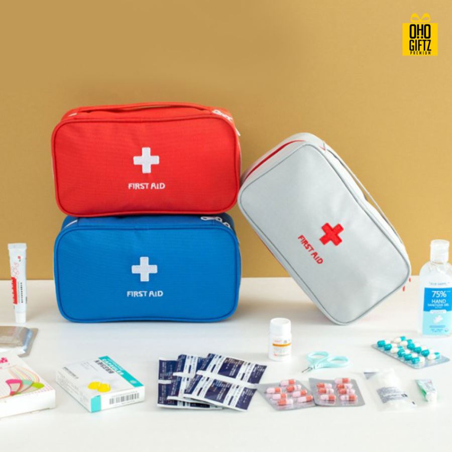 กระเป๋าเก็บอุปกรณ์ปฐมพยาบาล สกรีนโลโก้ ทำเป็นของพรีเมี่ยม ของชำร่วยได้