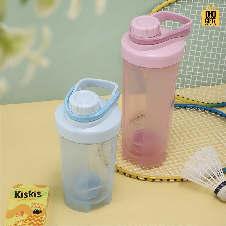 ถ้วยโปรตีนเชคสีพาสเทล สกรีนโลโก้ ทำเป็นของพรีเมี่ยมได้