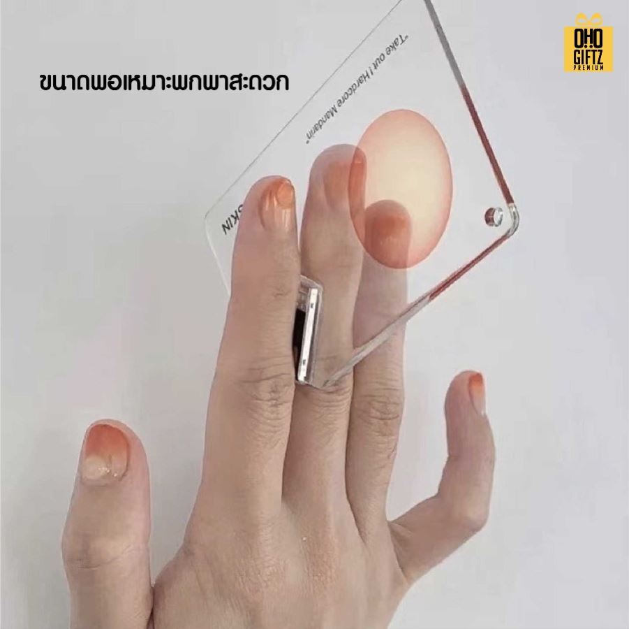 แฟลชไดร์ฟการ์ดแบบใส สกรีนได้ไม่จำกัดสี สกรีนชื่อร้าน ทำเป็นของพรีเมี่ยมได้