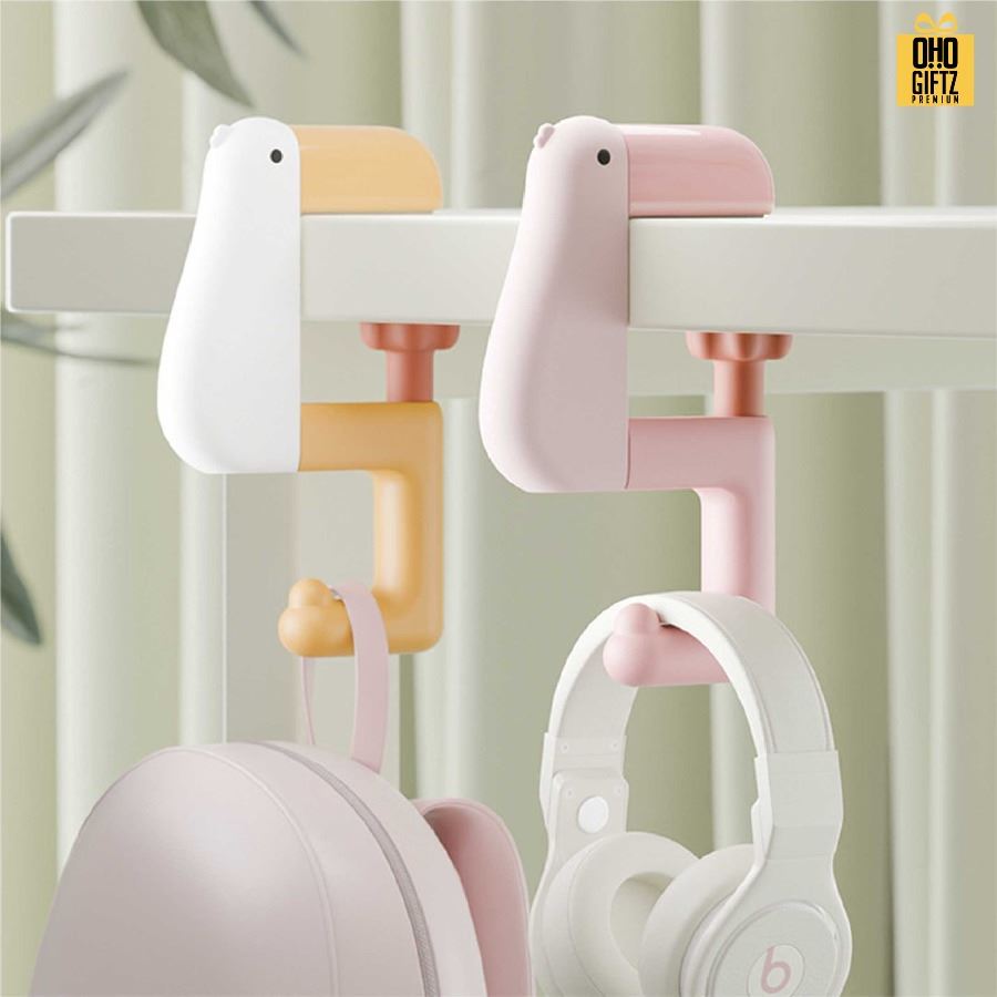 ที่แขวนกระเป๋าเป็ดน่ารัก สกรีนชื่อ สกรีนโลโก้ ทำเป็นของพรีเมี่ยมได้