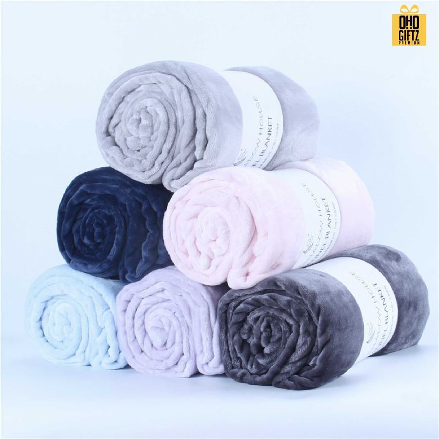 ผ้าห่มขนนุ่ม ปักโลโก้หรือทำลาเบลได้ ผลิตโลโก้ ติดลาเบล ทำเป็นของพรีเมี่ยมได้