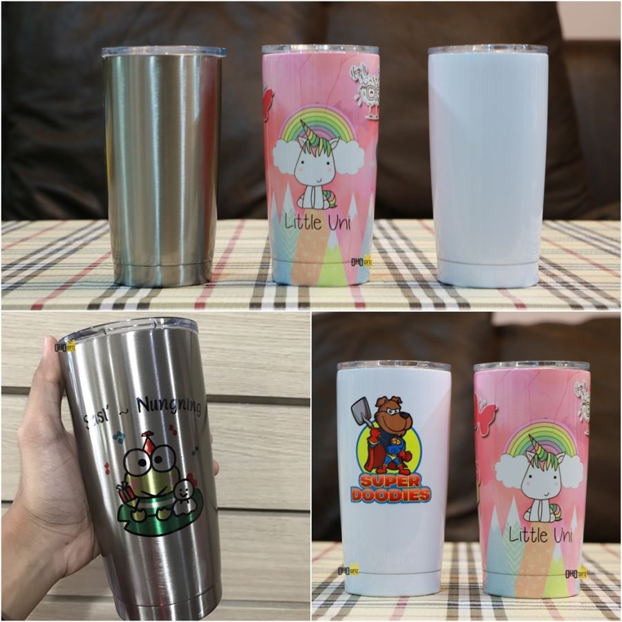 แก้วสแตนเลส 20 oz. สกรีนชื่อ, โลโก้ *ไม่มีขั้นต่ำ* ใบเดียวก็ทำได้