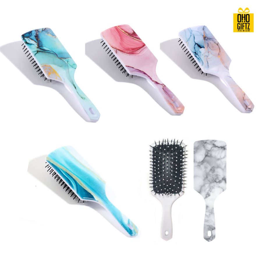 หวีลายหินอ่อน  สกรีนชื่อ สกรีนโลโก้ ทำเป็นของพรีเมี่ยมได้ 