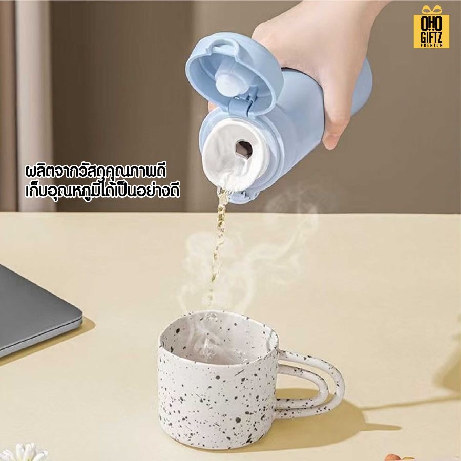 กระบอกสแตนเลสสีสวย สกรีนโลโก้ ทำเป็นของพรีเมี่ยมได้