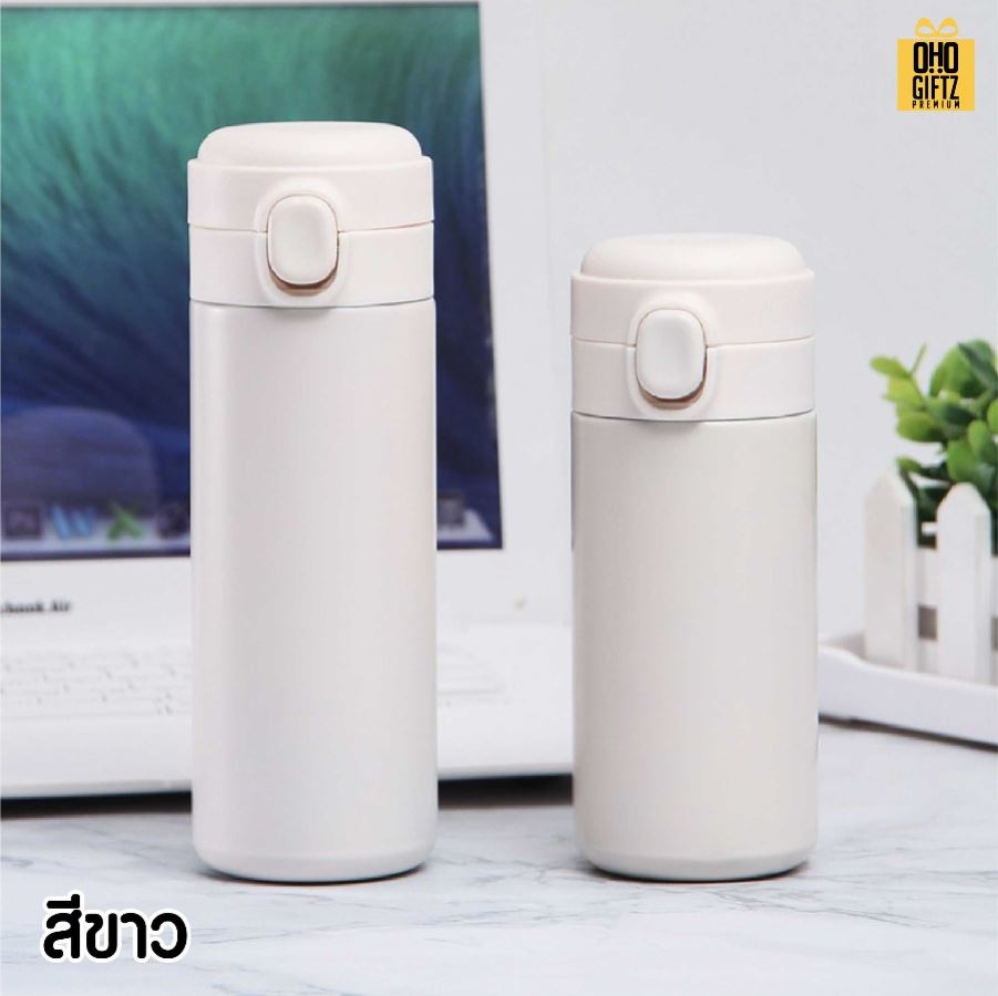 กระบอกสแตนเลสสีสวย สกรีนโลโก้ ทำเป็นของพรีเมี่ยมได้