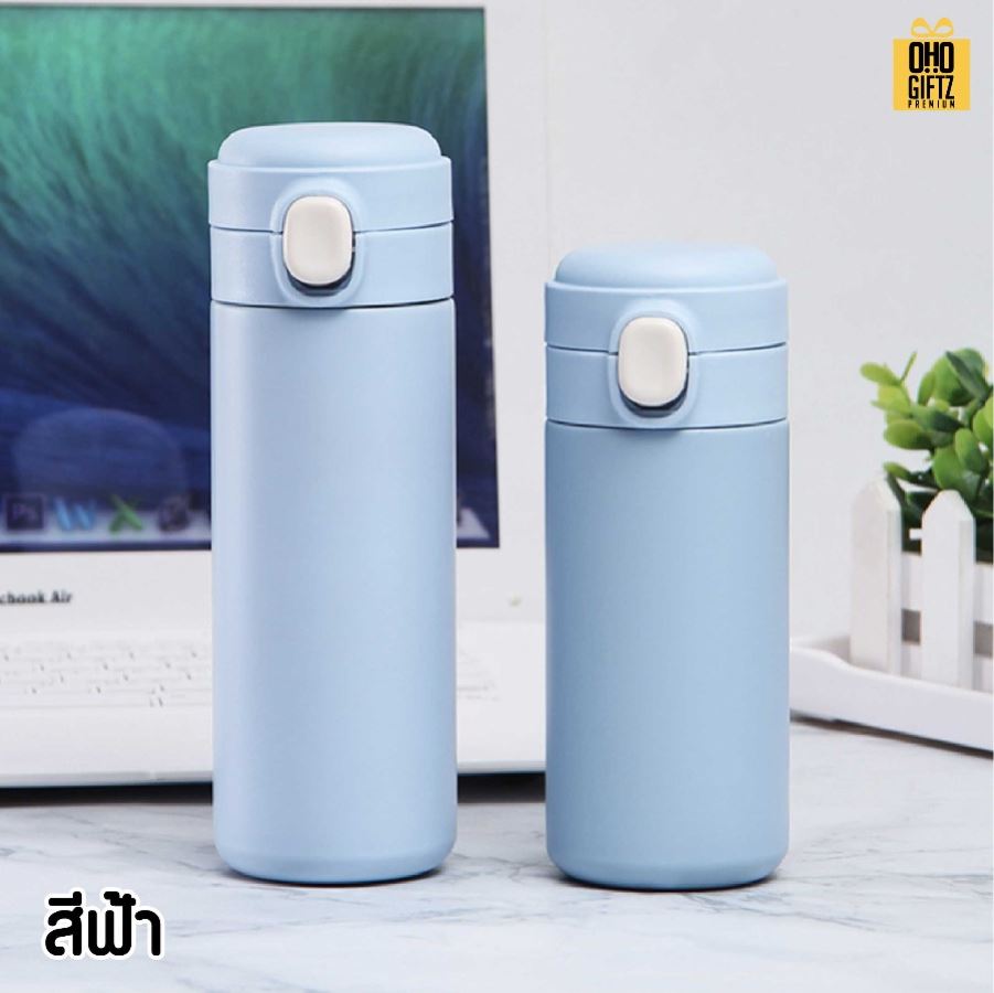 กระบอกสแตนเลสสีสวย สกรีนโลโก้ ทำเป็นของพรีเมี่ยมได้