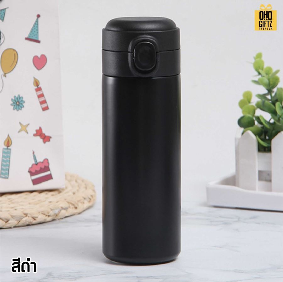 กระบอกสแตนเลสมีฝาปิดล็อค สกรีนโลโก้ ทำเป็นของพรีเมี่ยมได้