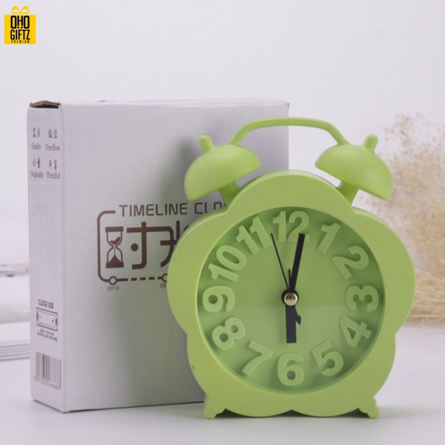 นาฬิกาปลุก ทรงดอกไม้  สกรีนโลโก้ ทำเป็นของพรีเมี่ยมได้