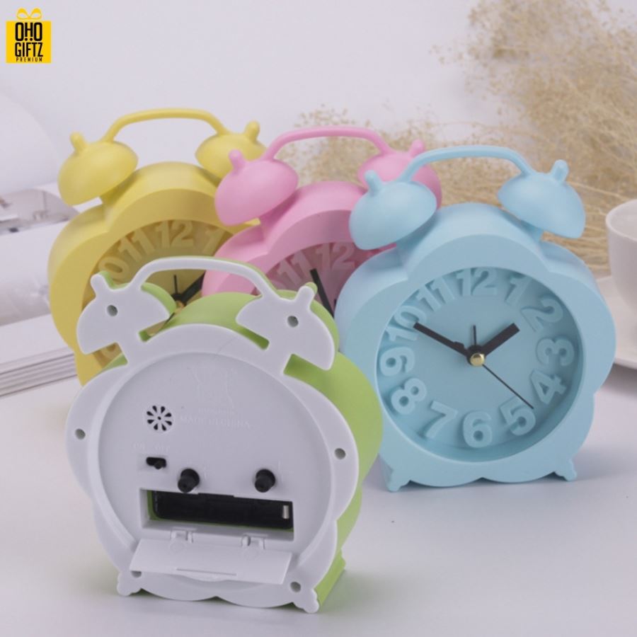 นาฬิกาปลุก ทรงดอกไม้  สกรีนโลโก้ ทำเป็นของพรีเมี่ยมได้