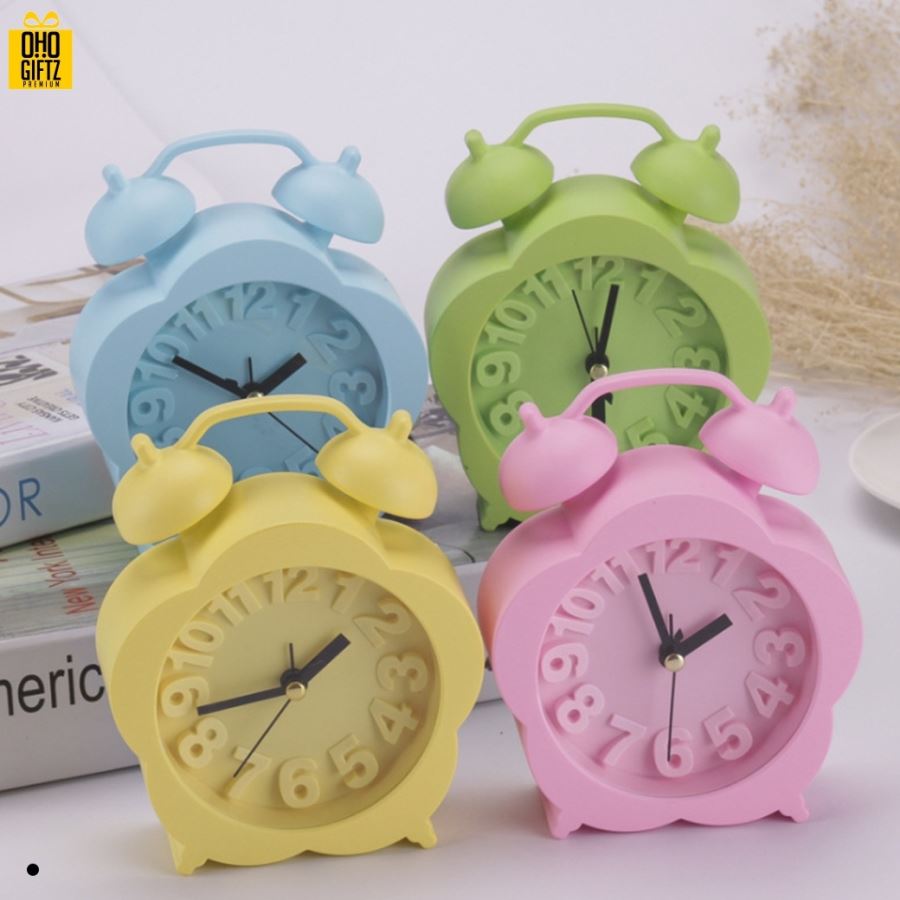 นาฬิกาปลุก ทรงดอกไม้  สกรีนโลโก้ ทำเป็นของพรีเมี่ยมได้