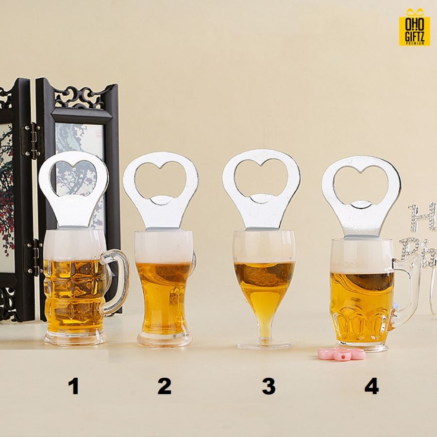 ที่เปิดขวดแก้วเบียร์แม่เหล็กติดตู้เย็น สกรีนโลโก้  ทำเป็นของพรีเมี่ยม