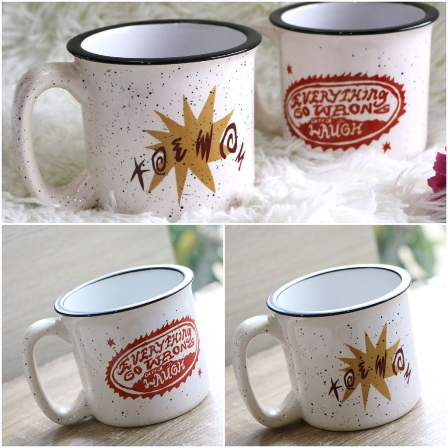 Ceramic Enamel Mug แก้วเซรามิค 13 oz. *ไม่มีขั้นต่ำ* สกรีนชื่อ สกรีนโลโก้ ใบเดียวก็ทำได้