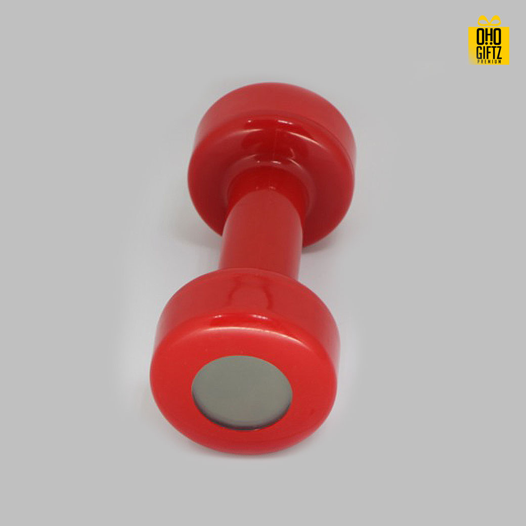 นาฬิกาปลุก ดีไซน์ดัมเบล สกรีนโลโก้ ทำเป็นของพรีเมี่ยมได้