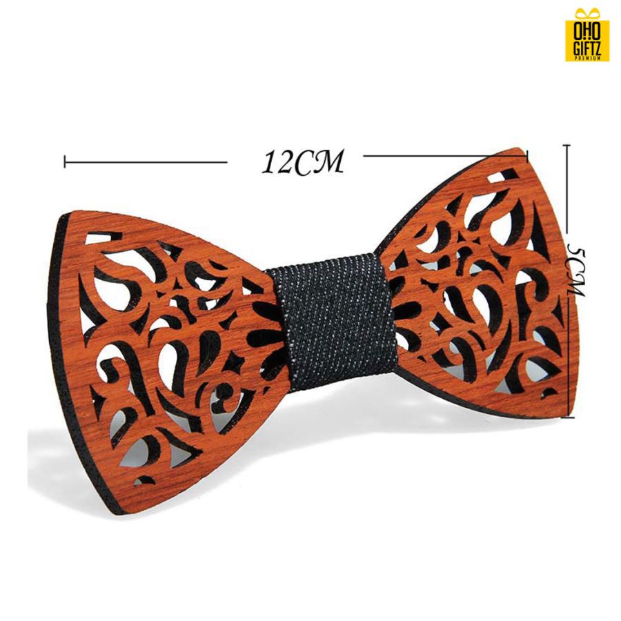 เนคไทไม้ผูกโบว์สำหรับผู้ชาย สามารถยิงเลเซอร์หรือสกรีนโลโก้ ทำเป็นของพรีเมี่ยม ของชำร่วยได้