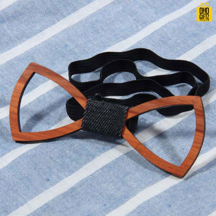 เนคไทไม้ผูกโบว์สำหรับผู้ชาย สามารถยิงเลเซอร์หรือสกรีนโลโก้ ทำเป็นของพรีเมี่ยม ของชำร่วยได้