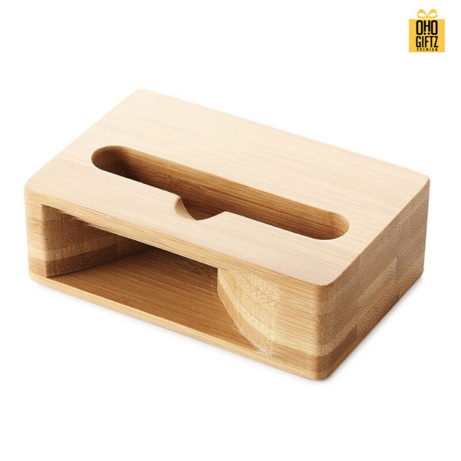 วางมือถือไม้และขยายเสียง สกรีนโลโก้  ทำเป็นของพรีเมี่ยมได้