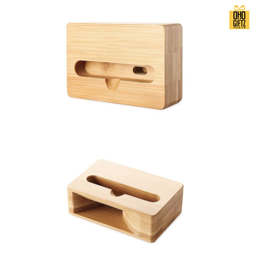 วางมือถือไม้และขยายเสียง สกรีนโลโก้  ทำเป็นของพรีเมี่ยมได้