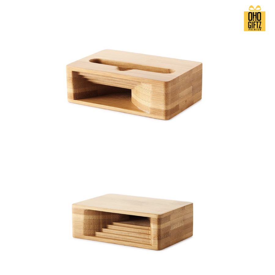 วางมือถือไม้และขยายเสียง สกรีนโลโก้  ทำเป็นของพรีเมี่ยมได้