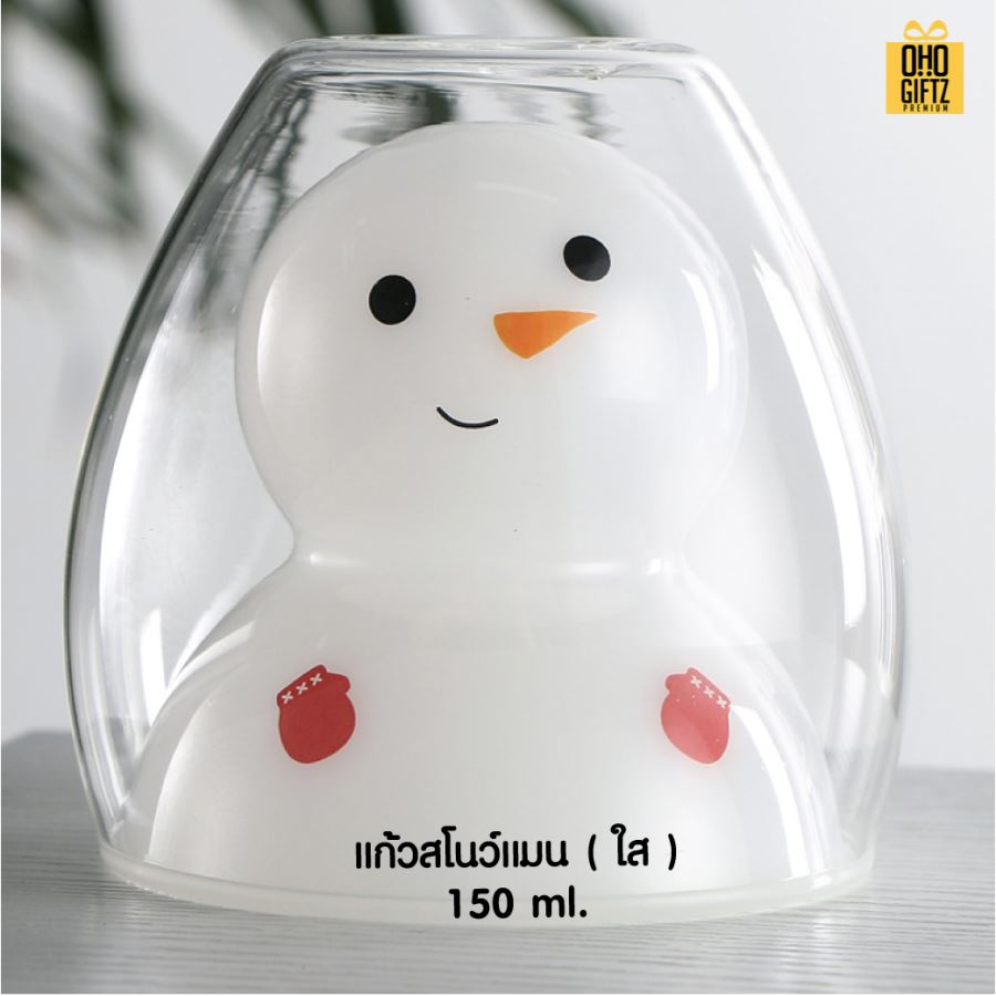 แก้วสองชั้นหัวสัตว์น้อย สกรีนชื่อ สกรีนโลโก้ ทำเป็นของพรีเมี่ยมได้