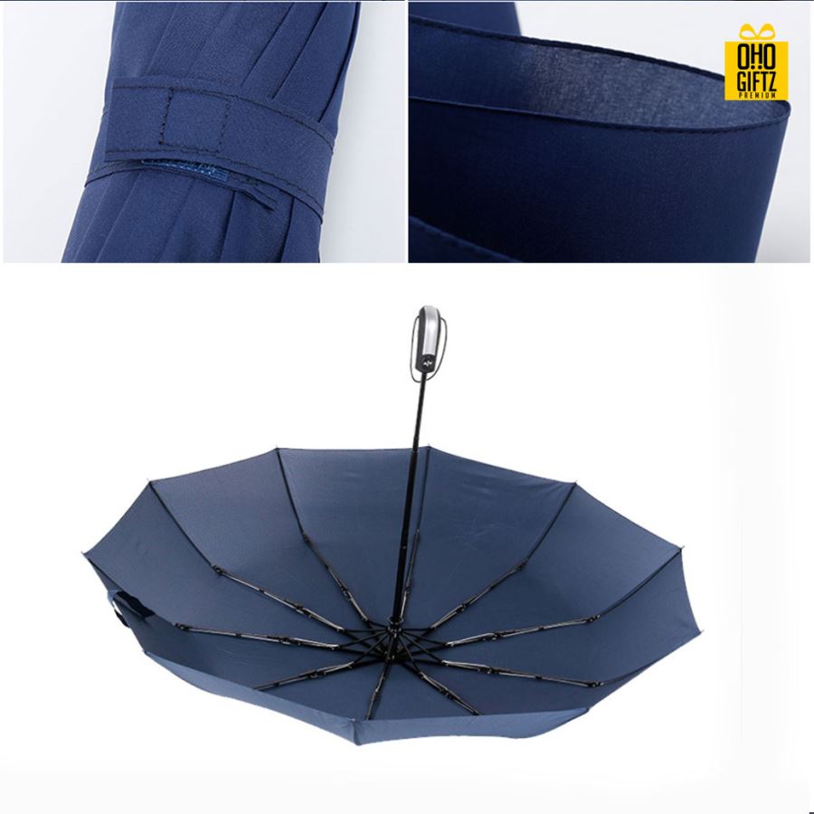 ร่มพับออโต้กันฝนและ UV สกรีนโลโก้ ทำเป็นสินค้าพรีเมี่ยม ของชำร่วย ของที่ระลึก