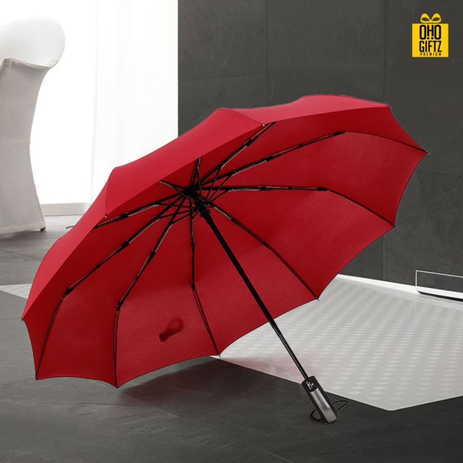 ร่มพับออโต้กันฝนและ UV สกรีนโลโก้ ทำเป็นสินค้าพรีเมี่ยม ของชำร่วย ของที่ระลึก