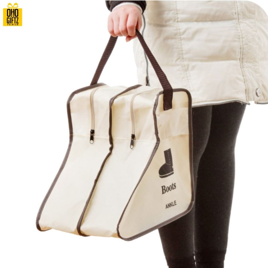 กระเป๋าใส่รองเท้า มีหูหิ้ว เพิ่มชื่อ, โลโก้ได้