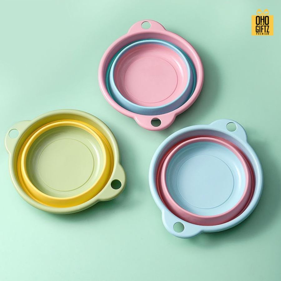 กะละมังพลาสติกพับได้ สกรีนโลโก้ ทำเป็นของพรีเมี่ยมได้