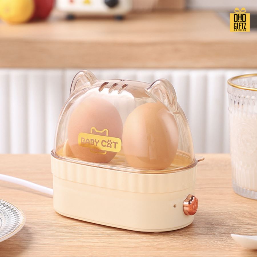 เครื่องต้มไข่หัวน้องเหมียว  สกรีนโลโก้ ทำเป็นของพรีเมี่ยม