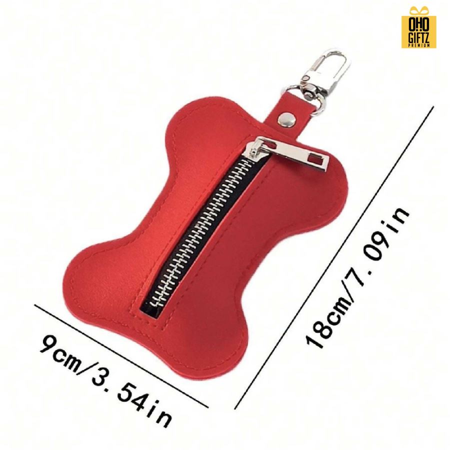 ซองหนัง PU กระดูก ใส่ถุงเก็บมูลสัตว์ สกรีนโลโก้ ทำเป็นของพรีเมี่ยม