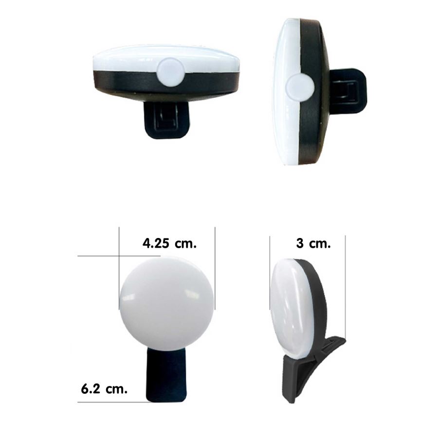 ไฟหนีบมือถือ สกรีนได้ไม่จำกัดสี สกรีนโลโก้ ทำเป็นของพรีเมี่ยมได้