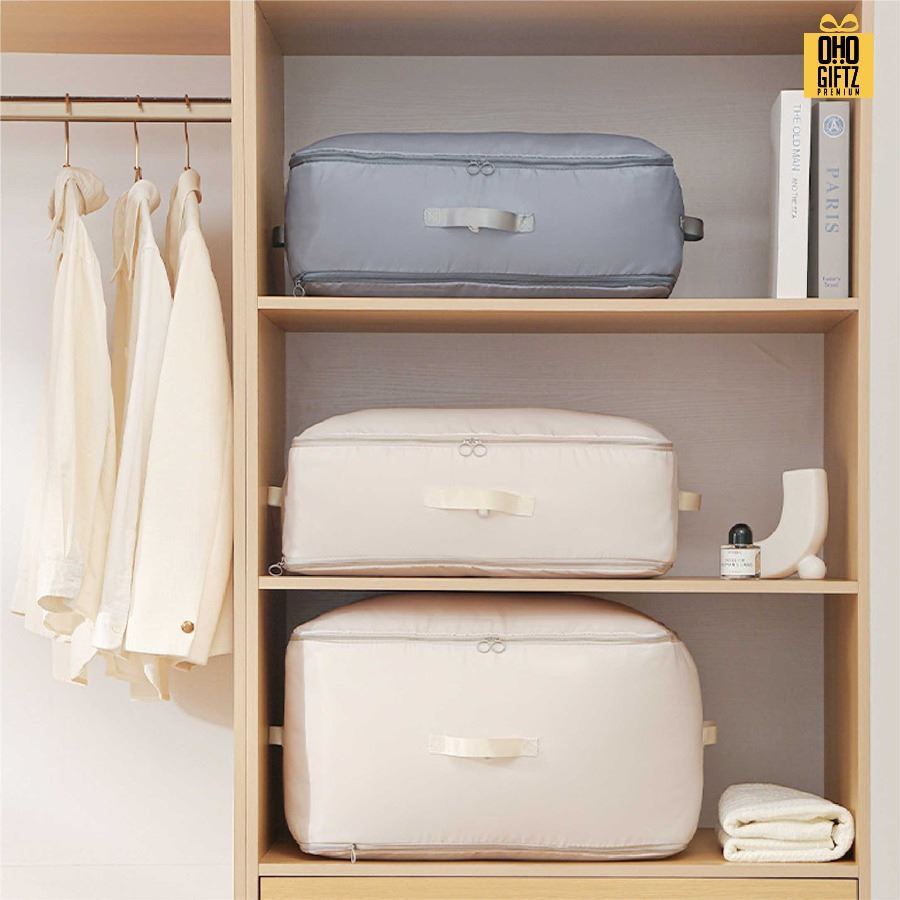 กระเป๋าใส่ผ้าห่ม มีหลายขนาด สกรีนชื่อ สกรีนโลโก้ ทำเป็นของพรีเมี่ยมได้