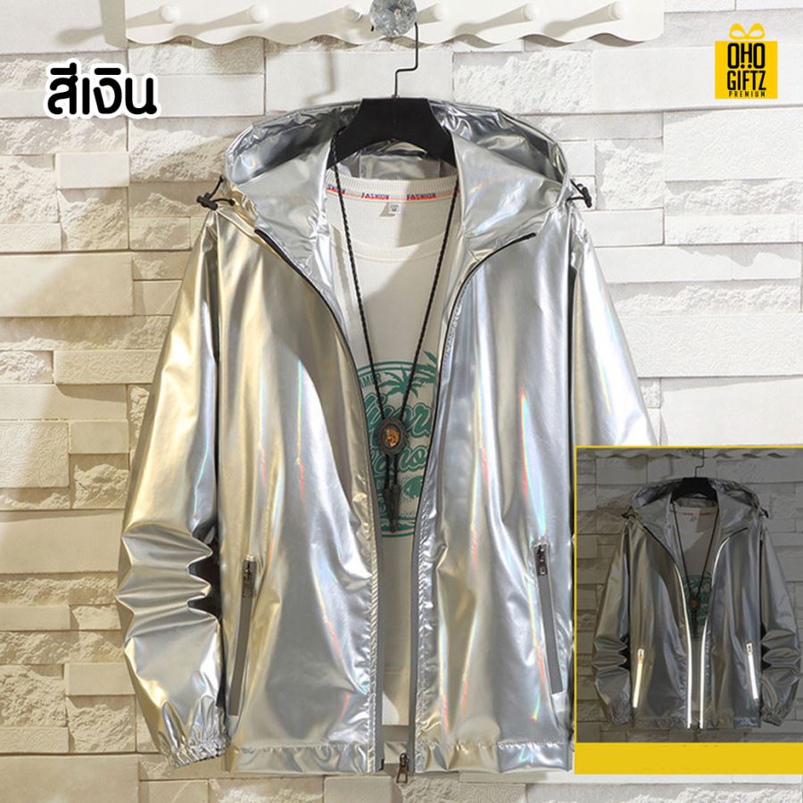 เสื้อแจ็คเก็ต สกรีนโลโก้  ทำเป็นของพรีเมี่ยมได้