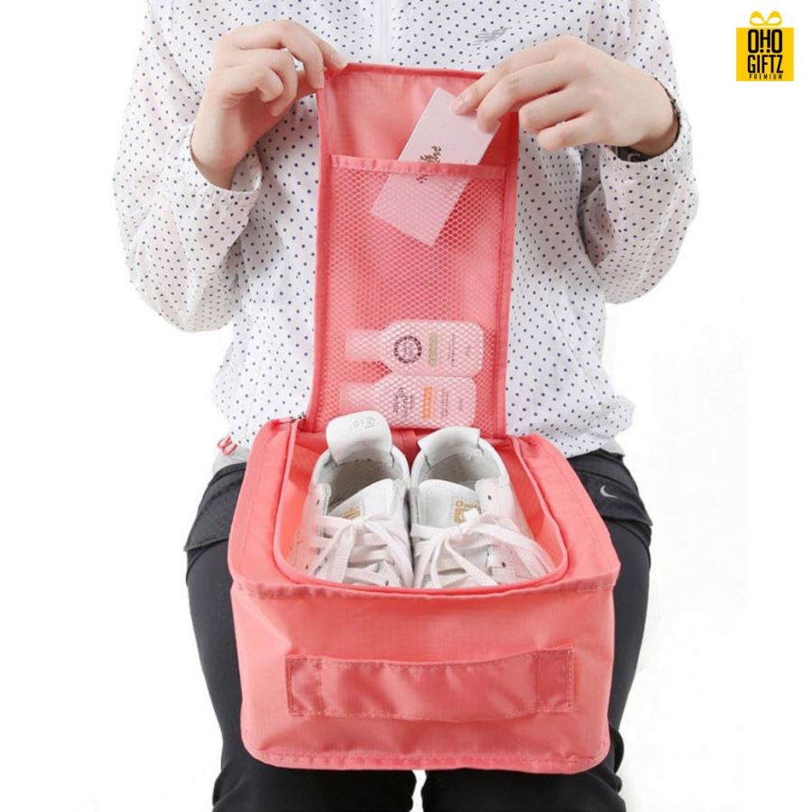 กระเป๋าใส่รองเท้า สกรีนชื่อ สกรีนโลโก้ได้