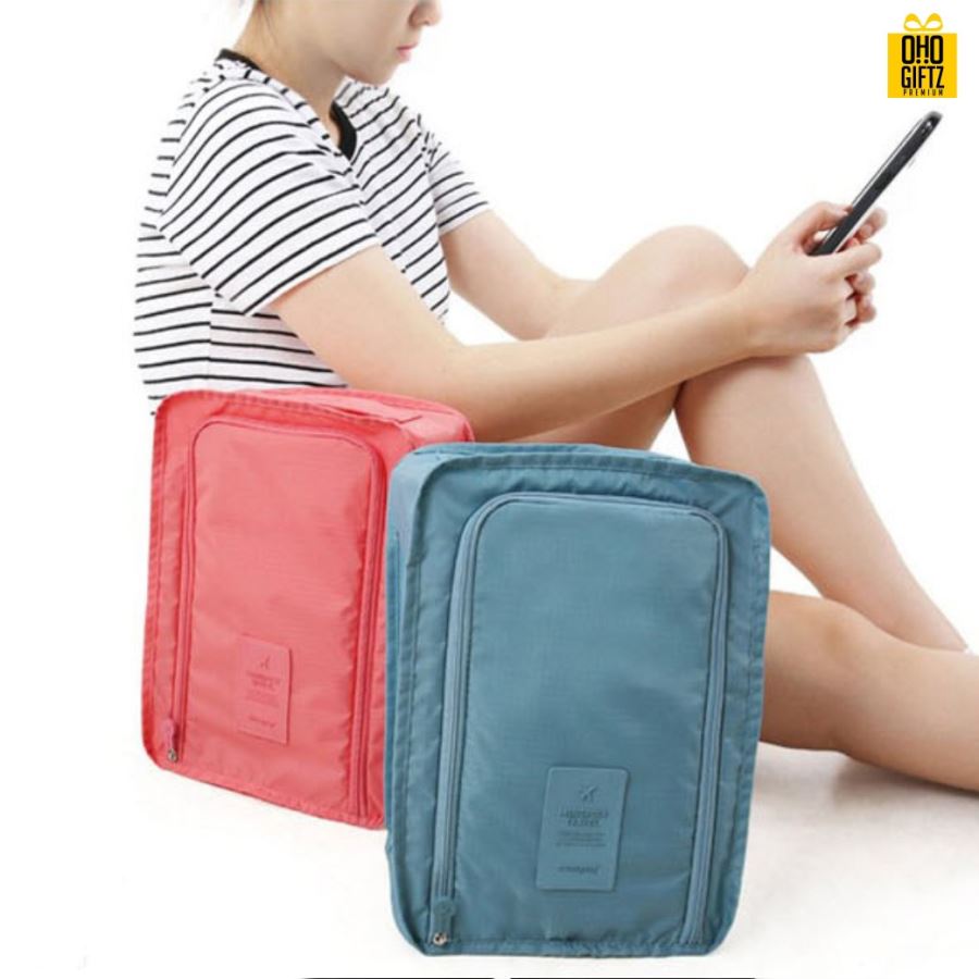 กระเป๋าใส่รองเท้า สกรีนชื่อ สกรีนโลโก้ได้