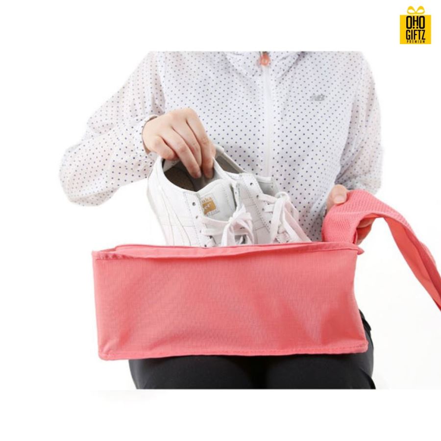 กระเป๋าใส่รองเท้า สกรีนชื่อ สกรีนโลโก้ได้