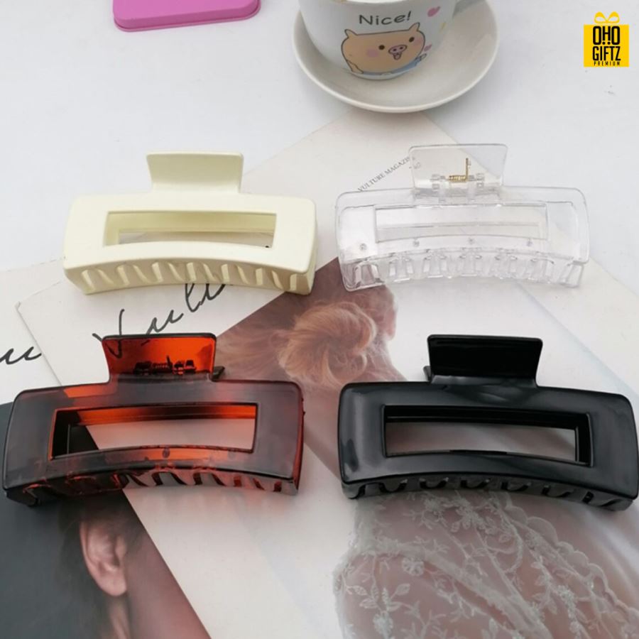 กิ๊ฟหนีบผมทรงสี่เหลี่ยมใหญ่ สกรีนชื่อ สกรีนโลโก้  ทำเป็นของพรีเมี่ยมได้