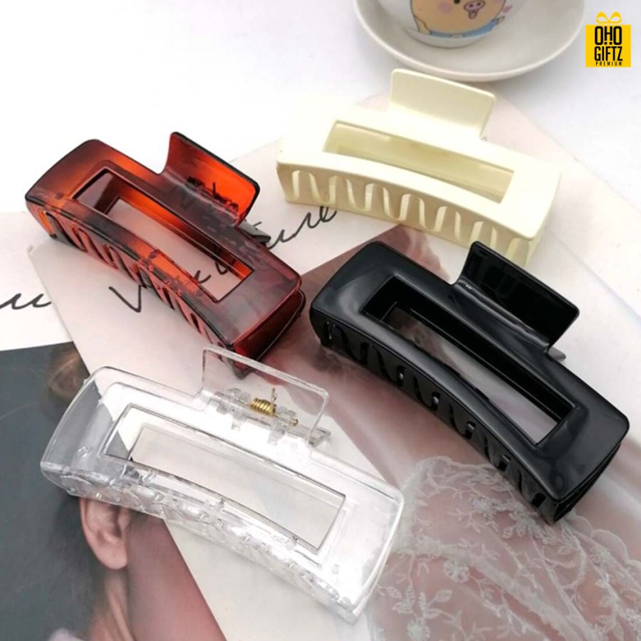 กิ๊ฟหนีบผมทรงสี่เหลี่ยมใหญ่ สกรีนชื่อ สกรีนโลโก้  ทำเป็นของพรีเมี่ยมได้