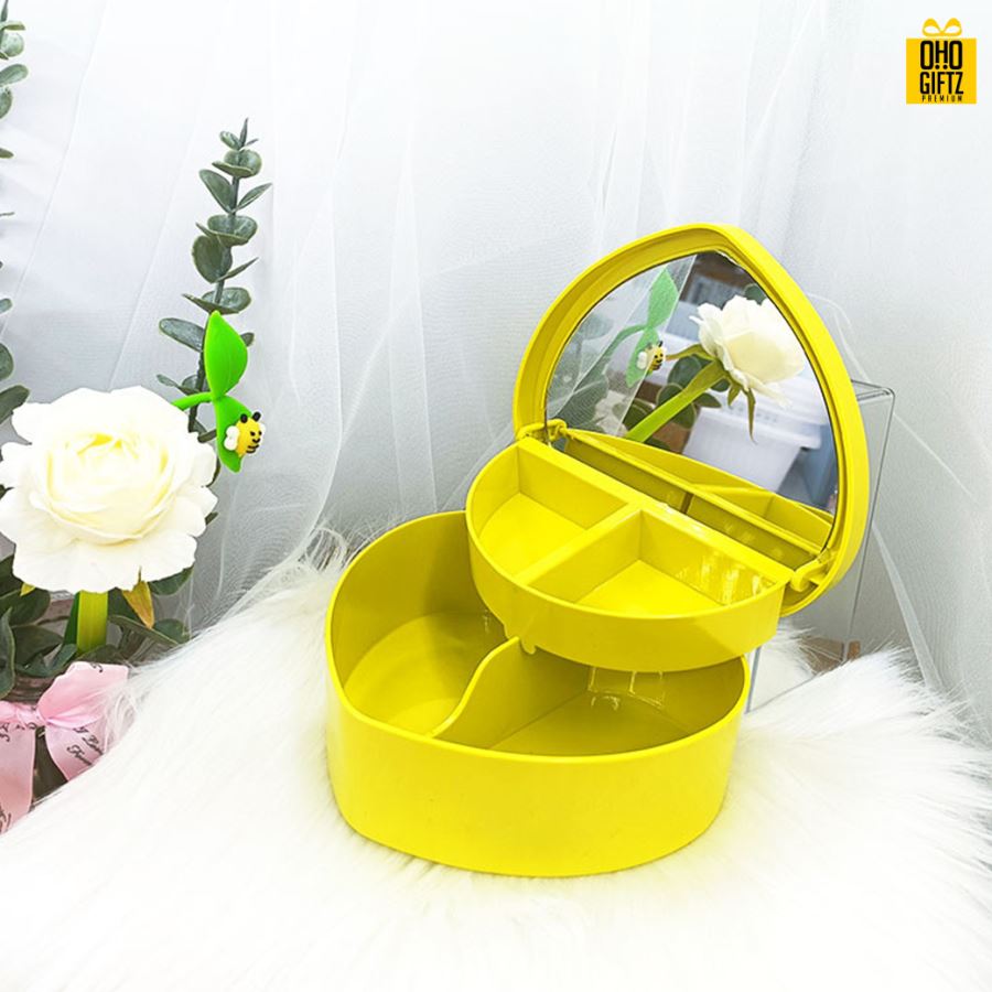 กล่องหัวใจใส่เครื่องประดับ สกรีนชื่อ,โลโก้ได้