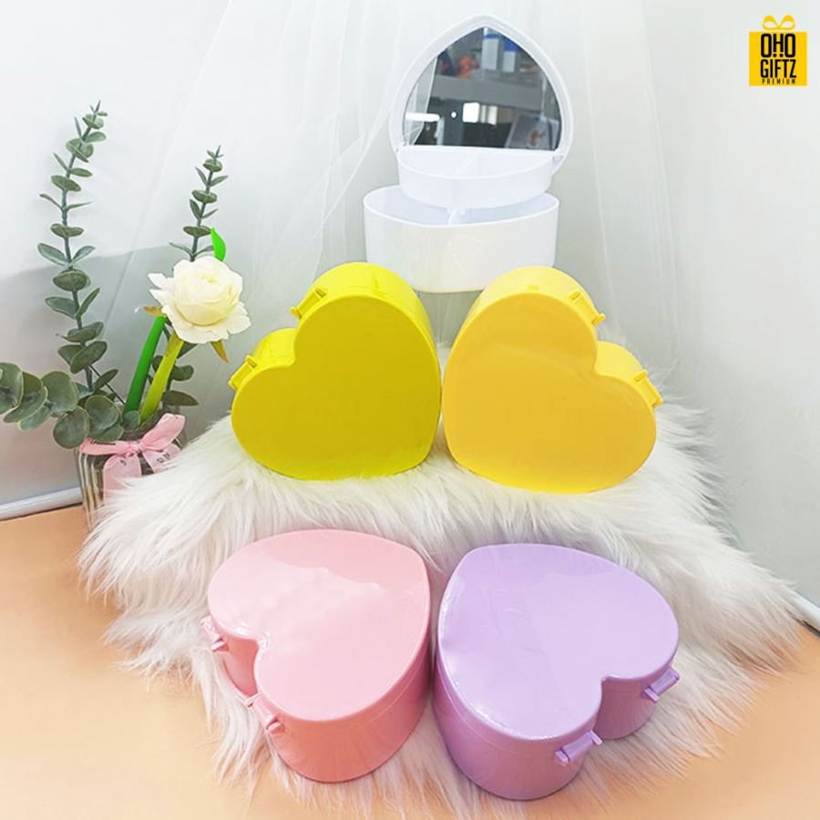 กล่องหัวใจใส่เครื่องประดับ สกรีนชื่อ,โลโก้ได้