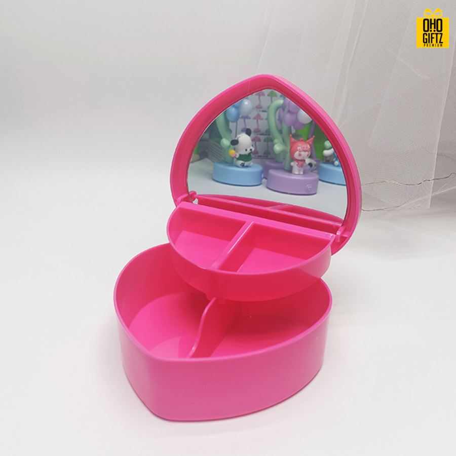 กล่องหัวใจใส่เครื่องประดับ สกรีนชื่อ,โลโก้ได้