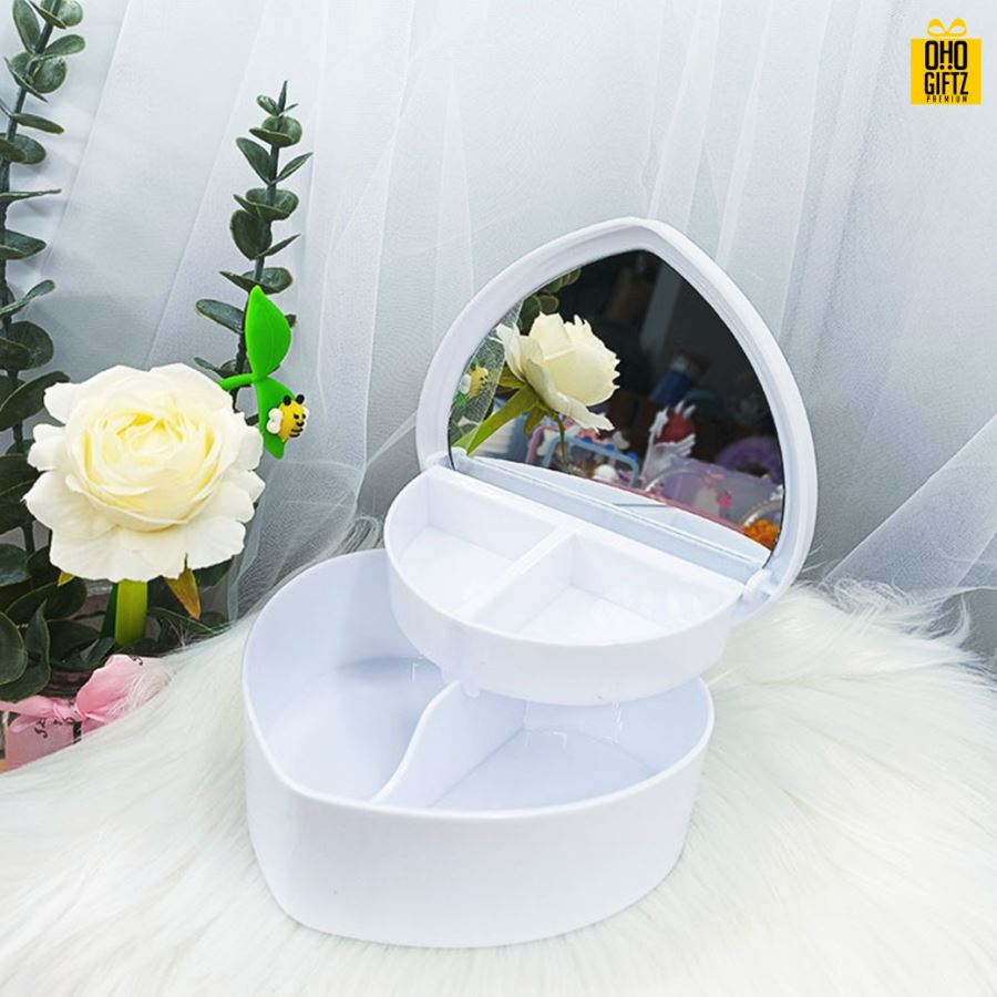 กล่องหัวใจใส่เครื่องประดับ สกรีนชื่อ,โลโก้ได้